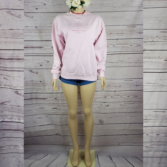 m & sportswear medium baby pink sweatshirt ( 5 for $20 ) - Picture 2 of 8